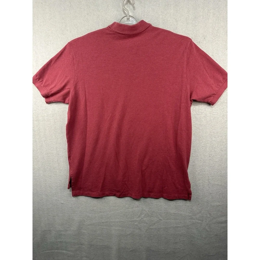 Polo By Ralph Lauren Men's XXL Polo Red Blue Pony Cotton Short Sleeve‎ Casual